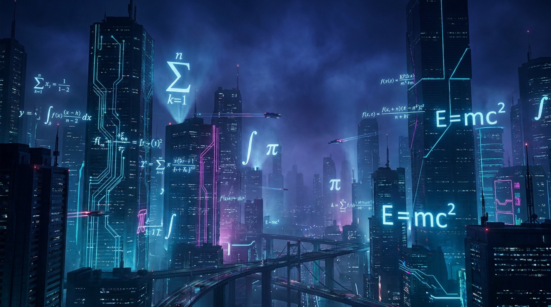 The neon skyline of Bytestown